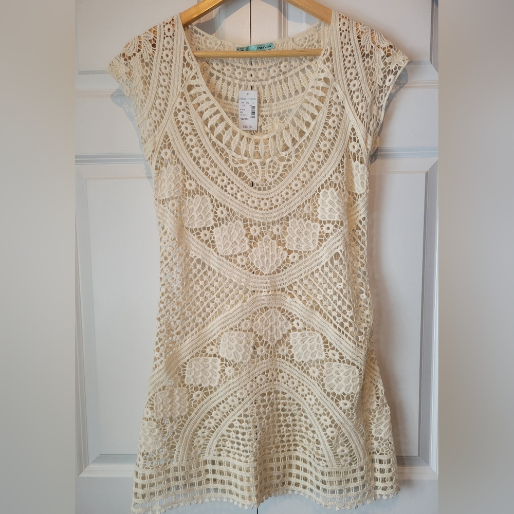 Boho Crochet Swimsuit Cover-up